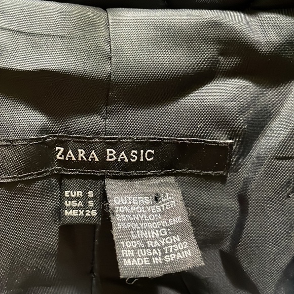 Zara Basic navy jacket (sz s) - Picture 3 of 9